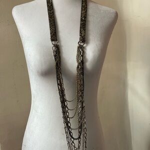 Chan Luu Long Layered Multi-Chain Necklace - Bronze Tones